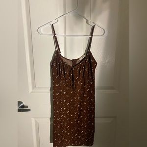 Brown Mini LA Hearts Dress